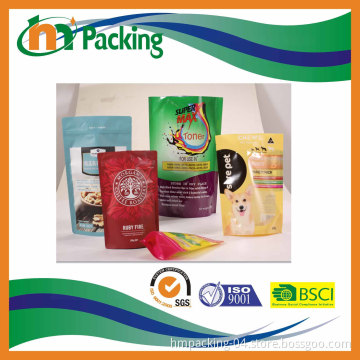 Mylar Plastic Stand up Pouch with Zipper and Clear Window